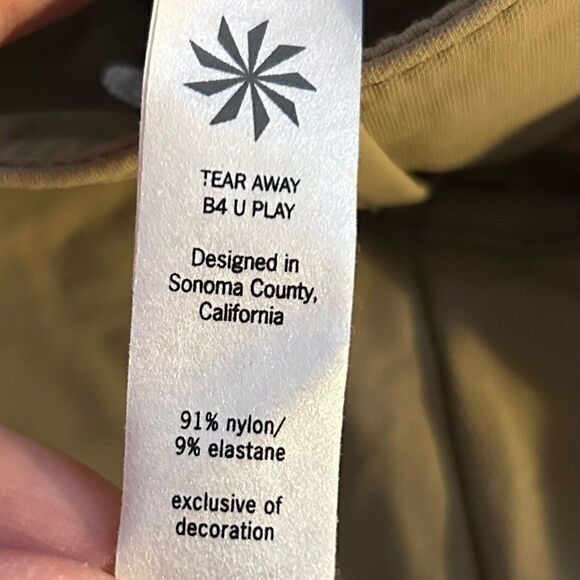 Athleta Tan Zipper Pocket Athletic Pants Size 10 - Picture 6 of 12